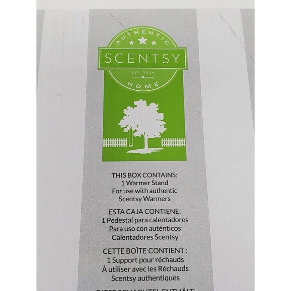 NIB SCENTSY WARMER STAND PEDESTAL TRACKS HOME DECOR DECORATION RETIRED - Picture 10 of 11